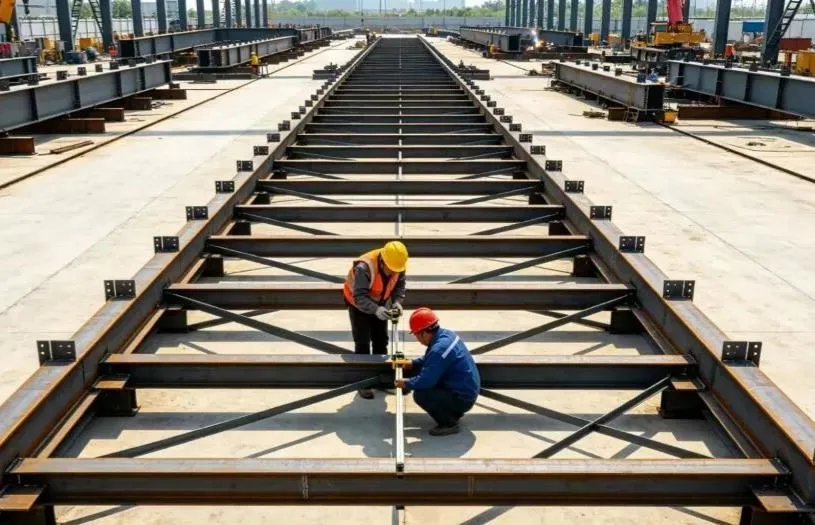 Տեղում պողպատե կոնստրուկցիաների հավաքում + ինտեգրալ բարձրացման շինարարական աշխատանքների ընթացք + Հիմնական նկատառումներ