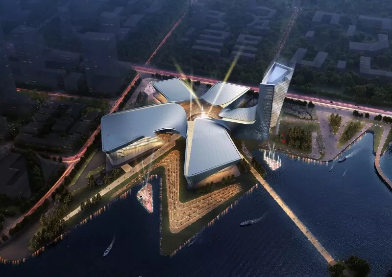 Luxury Art Exhibition Hall Steel Construction
